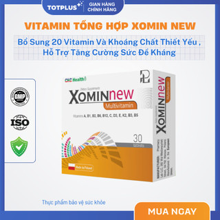 Multivitamin XOMINNEW - Vitamin Tổng Hợp Bổ Sung Vitamin Khoáng Chất, Hỗ Trợ Tăng Cường Sức Đề Kháng
