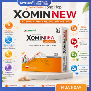 Multivitamin XOMINNEW - Vitamin Tổng Hợp Bổ Sung Vitamin Khoáng Chất, Hỗ Trợ Tăng Cường Sức Đề Kháng