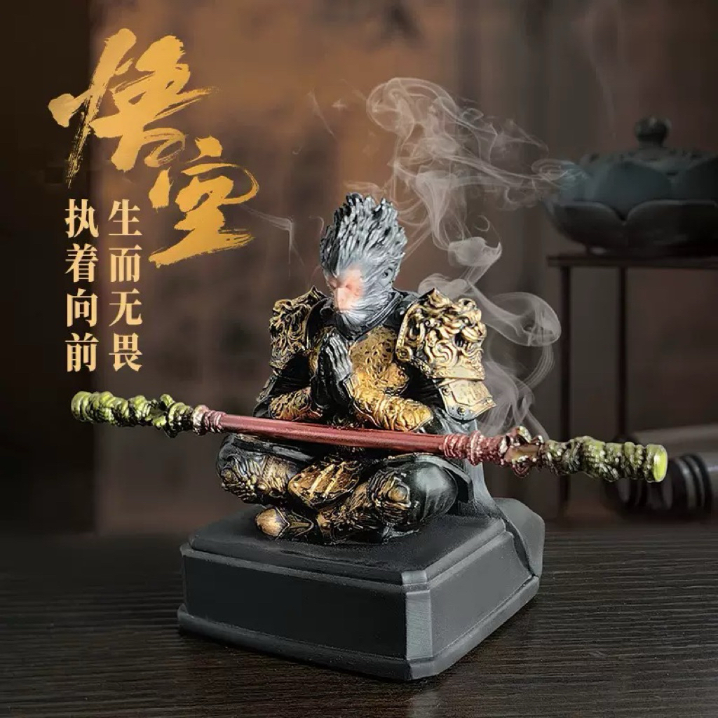 Mô Hình trưng bày Tôn Ngộ Không Black Myth Wukong Decor bàn làm việc, phòng ngủ...