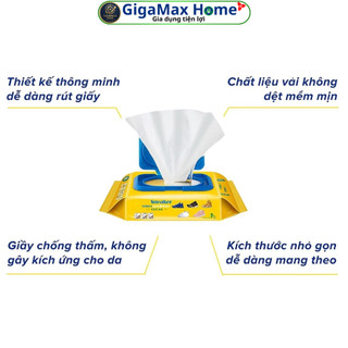 Khăn Giấy Ướt Lau Giày Sneaker Clean Wipes – Gói 30 Tờ Lau Sạch Cấp Tốc Kháng Khuẩn Giày Dép Đồ Da | GigaMax Home