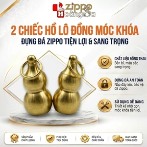2 chiếc Hồ lô dùng đựng đá zippo