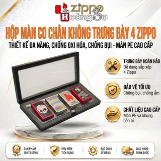 ( hoả tốc ) khay màng co trưng bày 4 zippo kích thước 9*23cm