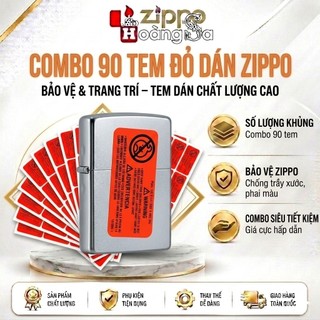 Combo 90 Tem dán bảo vệ bật lửa Zippo