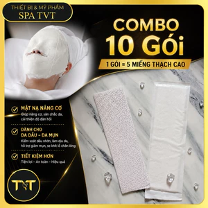 COMBO 10 GÓI MẶT NẠ THẠCH CAO NÂNG CƠ | 50 MIẾNG THẠCH CAO CHO DA DẦU DA MỤN | HỖ TRỢ SĂN CHẮC, LÀM DỊU DA