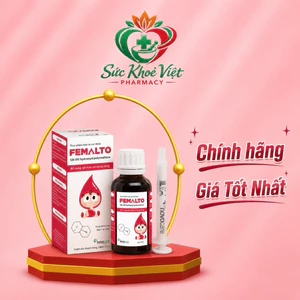Sắt hữu cơ Novocare Femalto cho bé không gây táo bón, hàm lượng cao, bổ sung sắt cho người thiếu máu do thiếu sắt