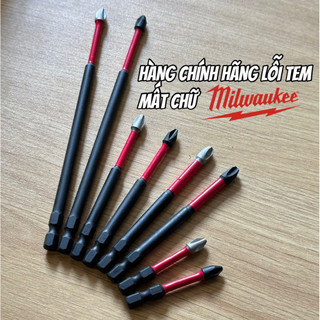 Mũi Vít Milwauke Chính Hãng Đủ Kích Thước PH2 PH3 (5cm - 9cm - 15cm ) - Mũi Bắn Vít Hàng Lỗi Tem Mất Chữ Millwauk