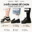 Combo 10 Đôi Tất Vớ Unisex Nam Nữ Cổ Ngắn Cổ Trung Cổ Cao Trơn Đen Trắng Thấm Hút Khử Mùi SAYU