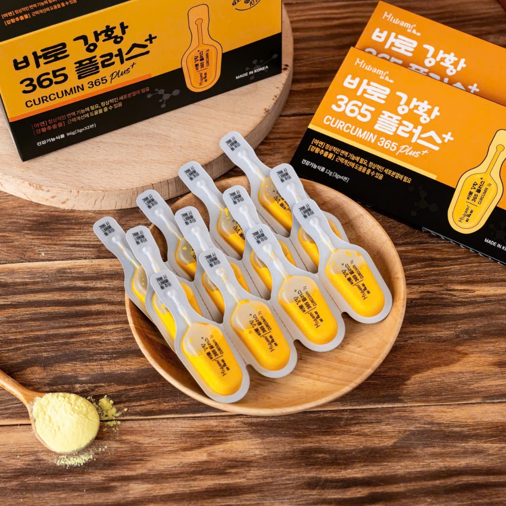 Tinh Chất Nghệ Nano Curcumin 365 Plus Hàn Quốc 32 Tép/Hộp - Hỗ Trợ Dạ Dày, Đẹp Da, Mờ Thâm Sẹo