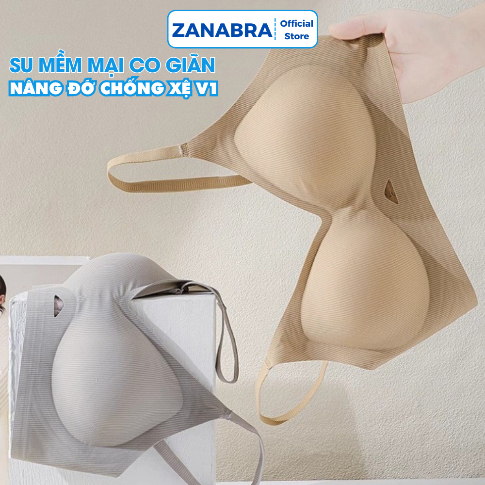 [ Deal Shock ] Áo Ngực Nữ Không Gọng Tàng Hình, Áo Lót Nữ Su Mút Mỏng Form Ôm Tôn Dáng ZANABRA A332