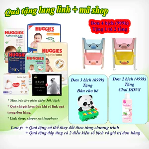 Tã Bỉm Huggies Nature Made cao cấp quần/dán đủ size NB60/S82/M64/L54/XL44