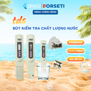 Bút thử nước đo nước sách TDS Trắng Và Bao Da (TDS-3) Kiểm Tra Lượng Chất Rắn Hòa Tan Trong Nước