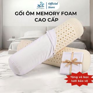 Ruột gối ôm Memory foam massage thế hệ mới M2T BEDDING Kích thước 30x90cm - êm ái, đàn hồi
