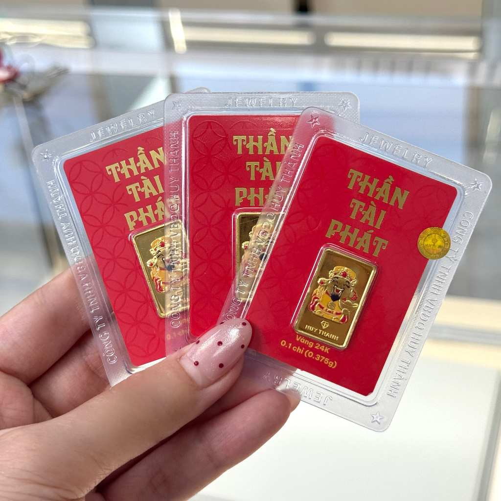 Quà Tặng Thần Tài Phát LNTHANTAIPHAT 0,1 Chỉ Vàng 24k Huy Thanh Jewelry
