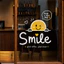 Decal Dán Kính Họa Tiết Smile Đáng Yêu , Trang Trí Nhà Cửa, Cửa Kính, Quán Cafe, Cửa Hàng – T.Design