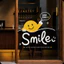 Decal Dán Kính Họa Tiết Smile Đáng Yêu , Trang Trí Nhà Cửa, Cửa Kính, Quán Cafe, Cửa Hàng – T.Design