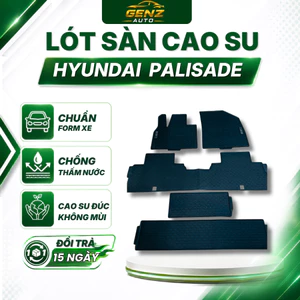 THẢM LÓT SÀN CAO SU Xe Hyundai Palisade 2024 mẫu NISSIN quả trám- chuẩn form theo xe, không mùi, dễ dàng lau rửa