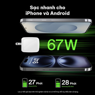 [SVIP] Củ sạc GaN Belkin BOOST CHARGE 67W chuẩn USB-C 3.1 với 2 cổng USB-C dành cho Macbook, iPad, iPhone Bảo hành 2 năm