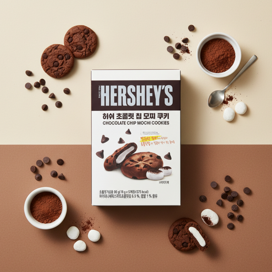 Hershey’s Mochi Cookie Chocolate Chip 90g – Bánh Quy Mochi Dẻo Mềm, Vị Socola Đậm Đà, Ăn Kèm Sữa Cực Hợp [DA19]