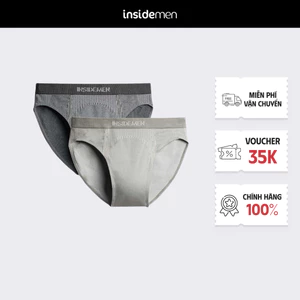 Quần lót nam bikini INSIDEMEN không đường may kháng khuẩn cao cấp mềm mịn thoáng mát IBF023