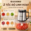 Máy Xay Thịt Đa Năng QCOOKO 2L Máy Xay Đa Năng 4 Lưỡi Dao Cối Thủy Tinh Bền 300W Xay Nhanh Mạnh Mẽ