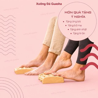 Bàn Lăn Chân Gỗ Massage Bấm Huyệt Lưu Thông Khí Huyết - Bàn Lăn Chân Thư Giãn Giúp Lưu Thông Mạch Máu Chống Tê Mỏi Chân