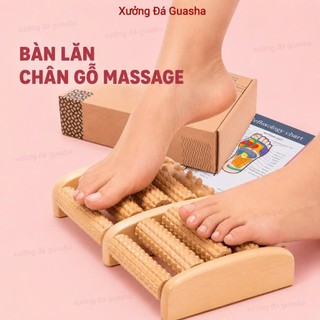 Bàn Lăn Chân Gỗ Massage Bấm Huyệt Lưu Thông Khí Huyết - Bàn Lăn Chân Thư Giãn Giúp Lưu Thông Mạch Máu Chống Tê Mỏi Chân