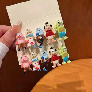 Kẹp tóc mái mini hình cá Bikini Bottom xấu lạ hot trend - Phụ kiện tóc nữ