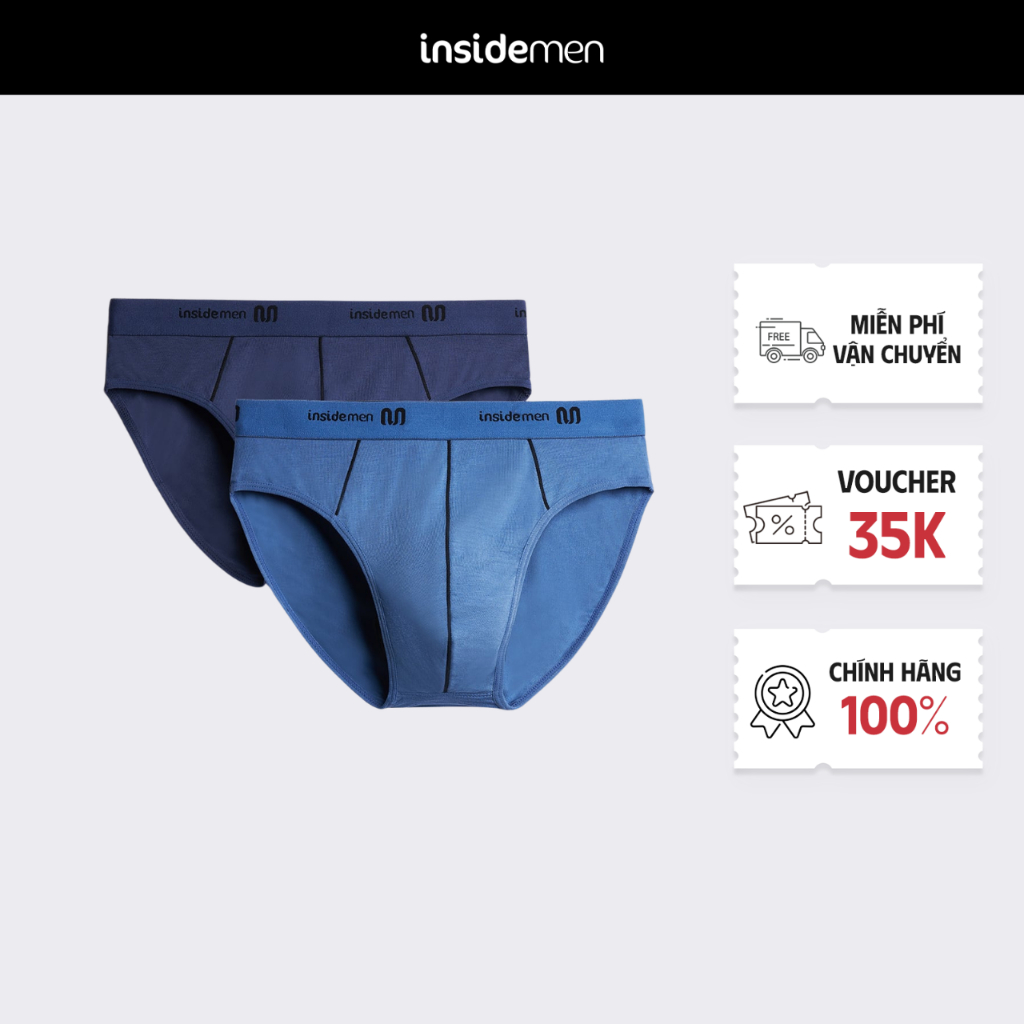 Quần Lót Nam Tam Giác INSIDEMEN Dáng Brief Cao Cấp Thoáng Mát, An Toàn Cho Vùng Da Nhạy Cảm IBF010