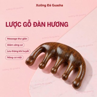 Lược Gỗ Đàn Hương Mát Xa Da Đầu Dành Cho Cả Nam Và Nữ - Lược Gỗ Mát Xa - Thư Giãn