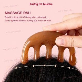 Lược Gỗ Đàn Hương Mẫu Mới Chạm Khắc Hoa Sen Massage Kích Thích Lưu Thông Máu Vùng Đầu Giúp Thư Giãn Giảm Căng Thẳng