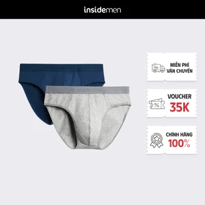 Quần lót nam tam giác INSIDEMEN brief cao cấp thiết kế đường may tinh tế ôm gọn chất liệu Cotton co giãn IBF015