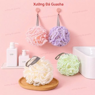 Bông Tắm Lưới Tròn Mềm Mịn Massage Tạo Bọt Tẩy Da Chết Nhẹ Nhàng Nhiều Màu - Bông Tắm Loại 1 Có Dây Treo