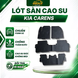 Thảm lót sàn cao su Kia Carens 2022 - nay - Cao su đúc không mùi,chuẩn form xe, dễ vệ sinh