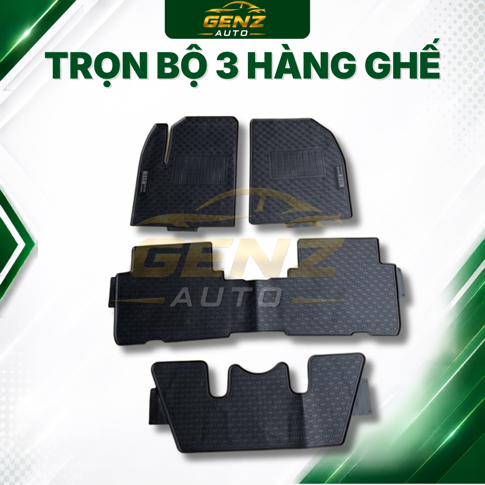 Thảm lót sàn cao su Kia Carens 2022 - nay - Cao su đúc không mùi,chuẩn form xe, dễ vệ sinh