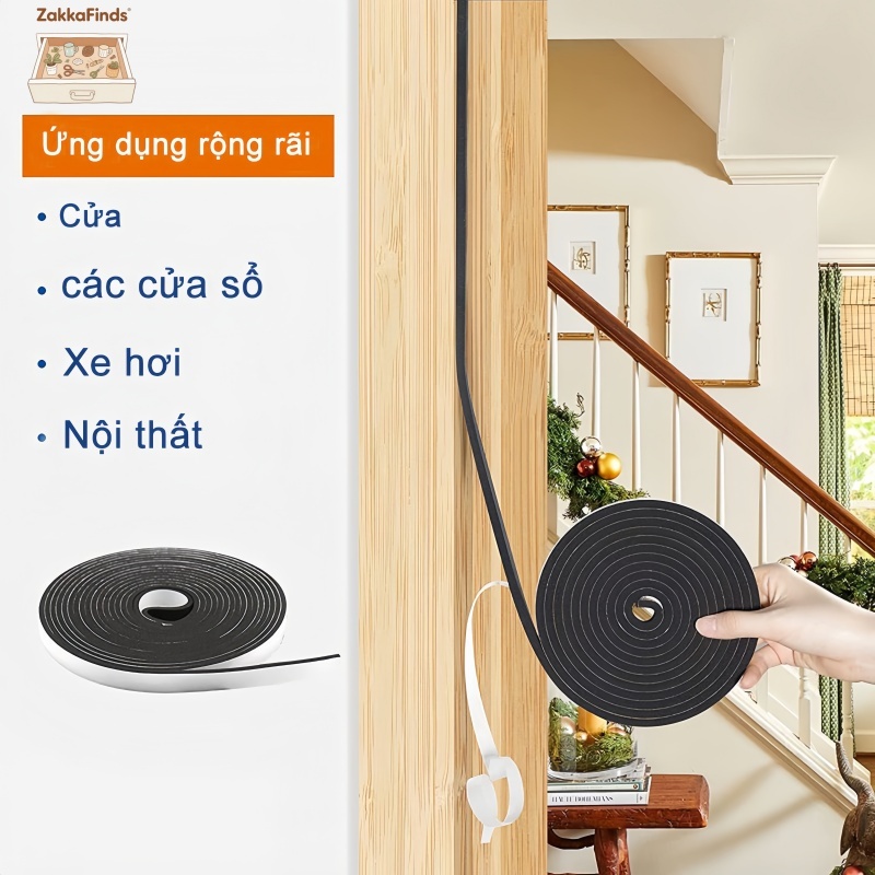 Băng Keo 3D Dán Viền Cửa Sổ - Chuyên Dùng Cho Nhà Tắm, Nhà Bếp, Nhà Vệ Sinh - Chống Thấm Nước, Chống Ẩm Mốc, Chống Sốc V