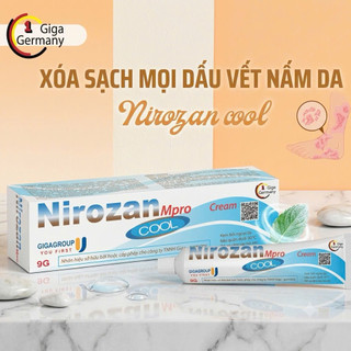 Gel bôi Nirozan Cream Hỗ trợ lang ben, hắc lào, nấm da tuýp 10g - Xuất xứ Việt Nam chính hãng