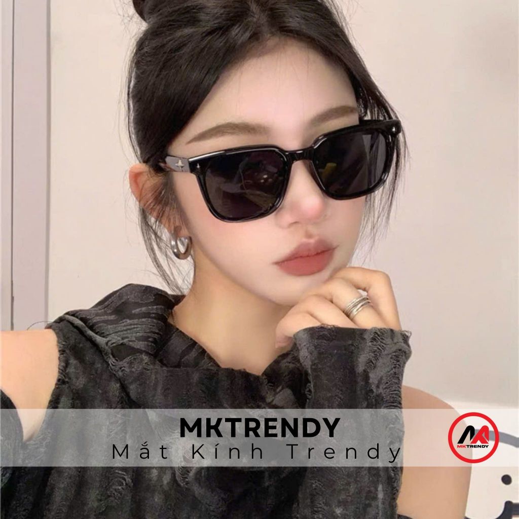 [Võ Hà Linh x MKTRENDY] Combo 01 kính râm vuông R9 + 01 kính râm mắt mèo T33 tặng túi đựng kính khăn lau kính