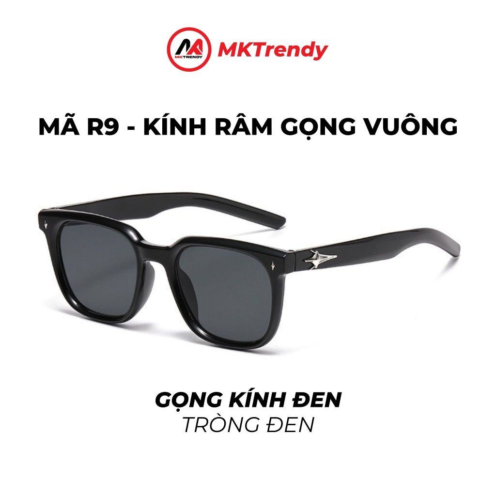 [Võ Hà Linh x MKTRENDY] Combo 01 kính râm vuông R9 + 01 kính râm mắt mèo T33 tặng túi đựng kính khăn lau kính