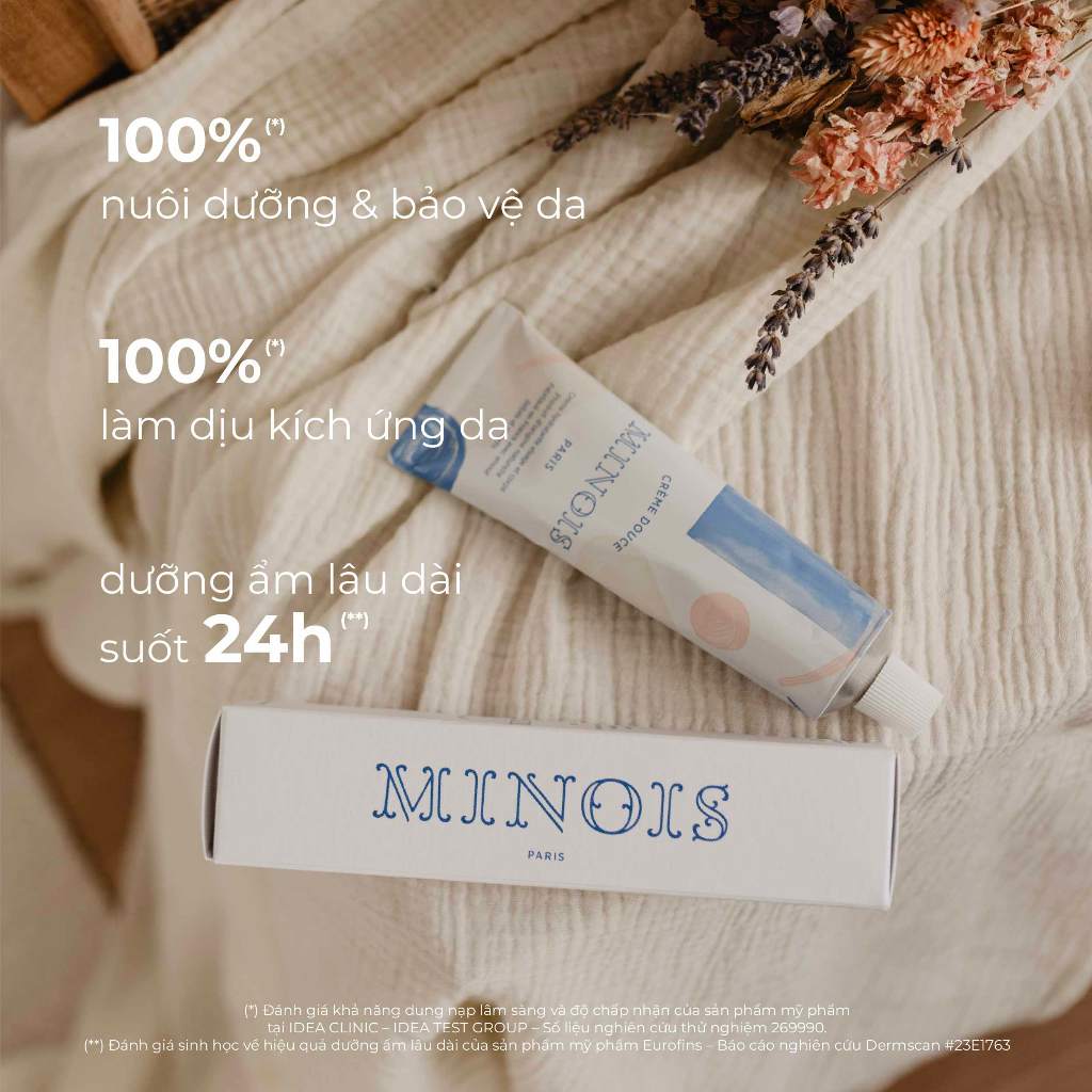 Kem dưỡng ẩm sâu hỗ trợ làm dịu da Minois Paris Gentle Cream 30ml