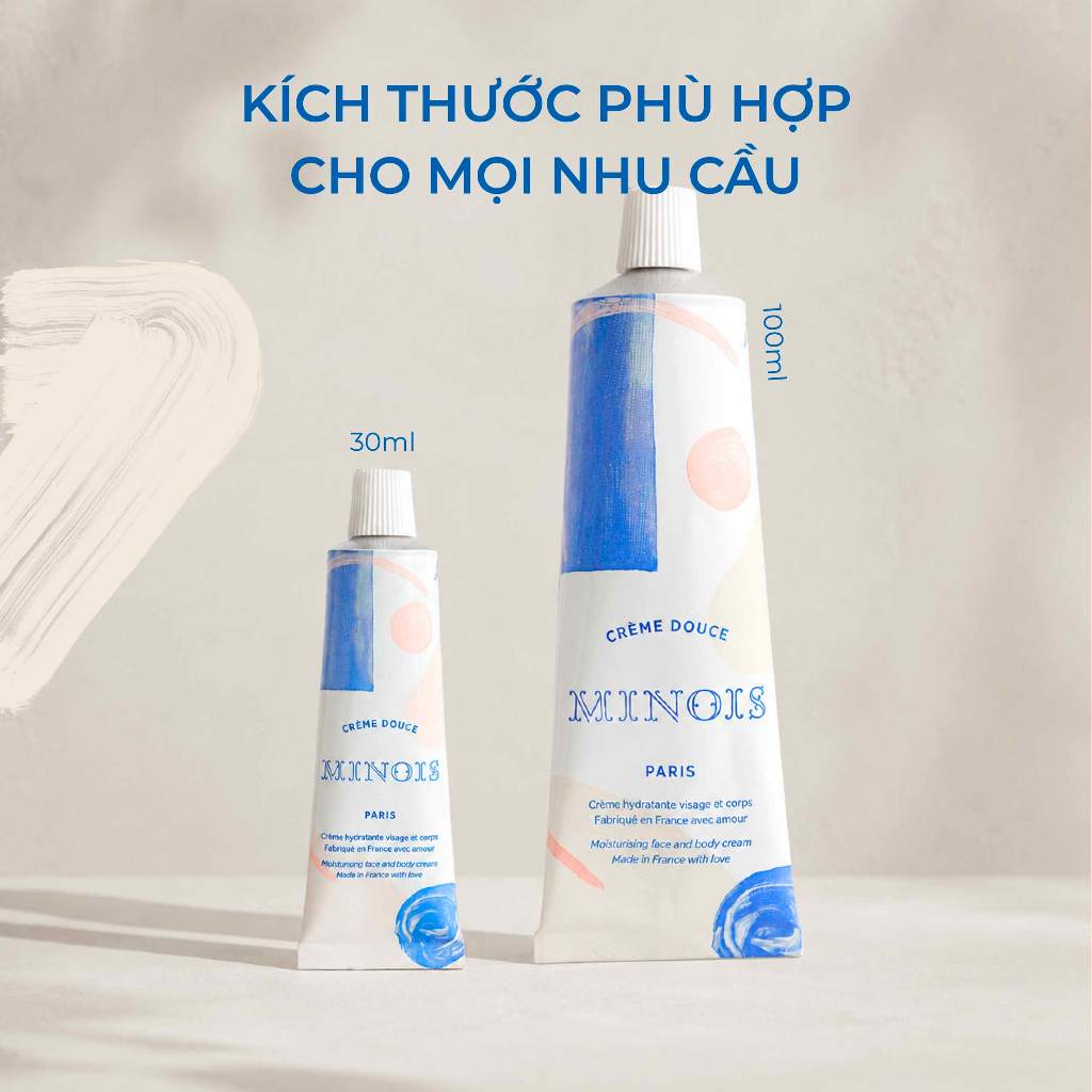 Kem dưỡng ẩm sâu hỗ trợ làm dịu da Minois Paris Gentle Cream 30ml