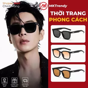 Kính râm gọng vuông MKTRENDY kính đổi màu thời trang nam nữ chống tia UV ngôi sao nổi phong cách sang trọng R9