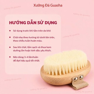 Bàn Chải Tắm Lông Mềm Mịn Hàng Cao Cấp - Bàn Chải Tắm Cầm Tay Tẩy Da Chết Nhẹ Nhàng Giúp Thư Giãn Giảm Mệt Mỏi