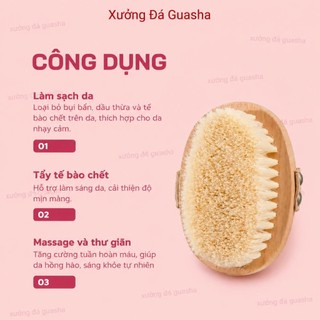 Bàn Chải Tắm Lông Mềm Mịn Hàng Cao Cấp - Bàn Chải Tắm Cầm Tay Tẩy Da Chết Nhẹ Nhàng Giúp Thư Giãn Giảm Mệt Mỏi