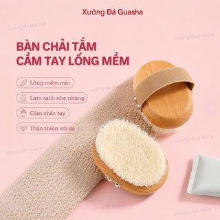 Bàn Chải Tắm Lông Mềm Mịn Hàng Cao Cấp - Bàn Chải Tắm Cầm Tay Tẩy Da Chết Nhẹ Nhàng Giúp Thư Giãn Giảm Mệt Mỏi