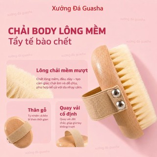Bàn Chải Tắm Lông Mềm Mịn Hàng Cao Cấp - Bàn Chải Tắm Cầm Tay Tẩy Da Chết Nhẹ Nhàng Giúp Thư Giãn Giảm Mệt Mỏi