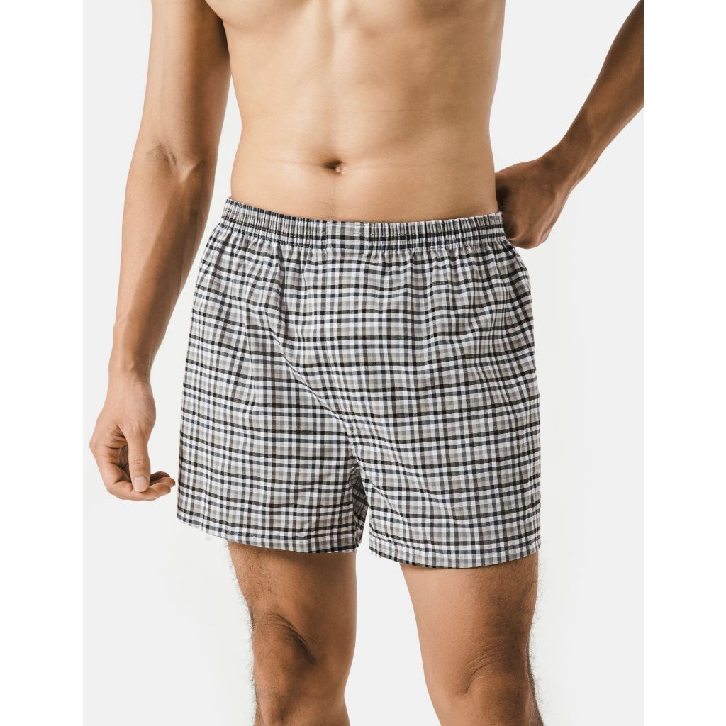 Set đồ nam mặc nhà Áo ba lỗ Excool và Quần short đùi kẻ sọc (màu ngẫu nhiên), đồ đi ngủ mềm mại, thoáng mát Coolmate