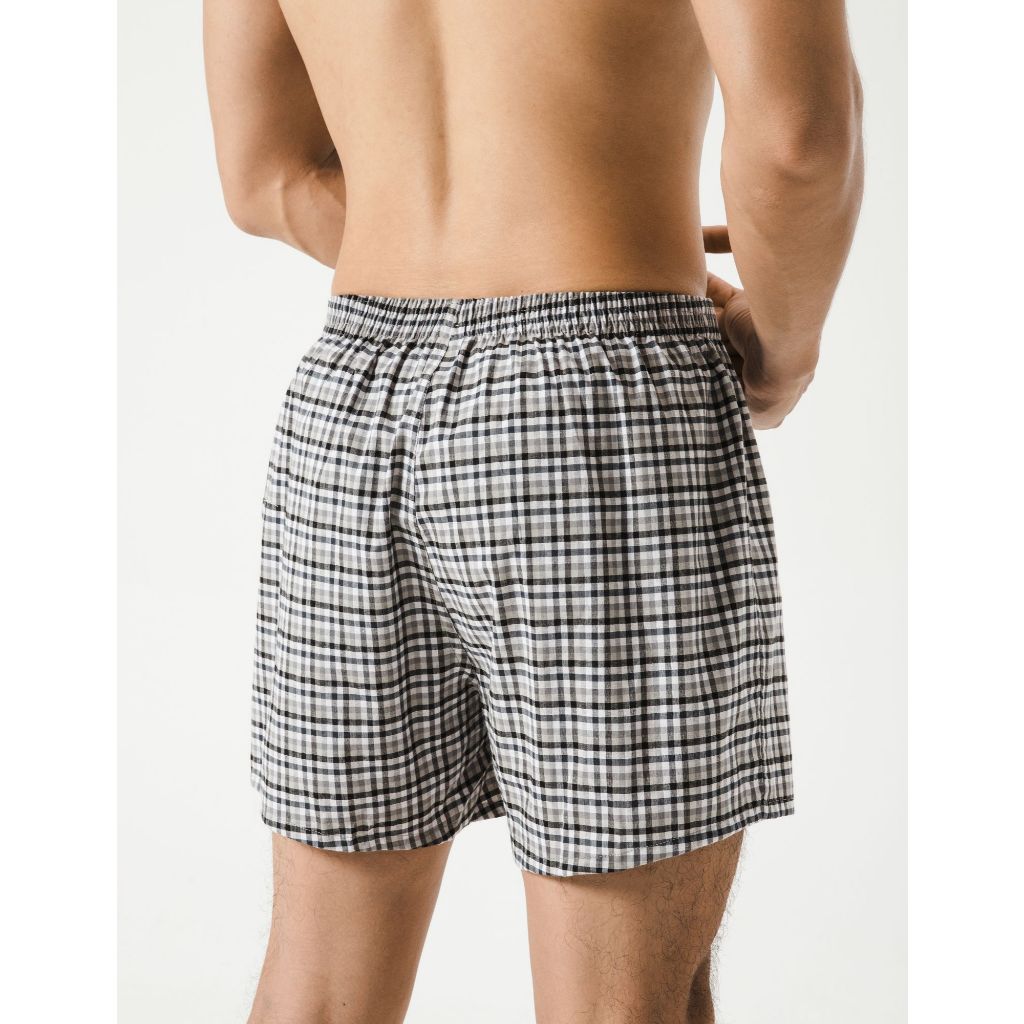 Set đồ nam mặc nhà Áo ba lỗ Excool và Quần short đùi kẻ sọc (màu ngẫu nhiên), đồ đi ngủ mềm mại, thoáng mát Coolmate