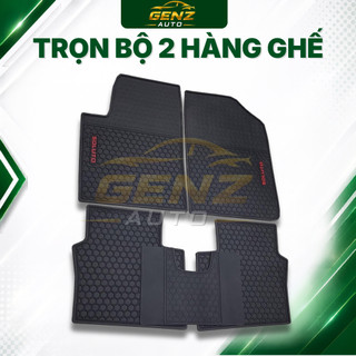 THẢM LÓT SÀN CAO SU xe Kia Soluto 2018 - nay mẫu tổ ong CHỮ ĐỎ cao su đúc không mùi