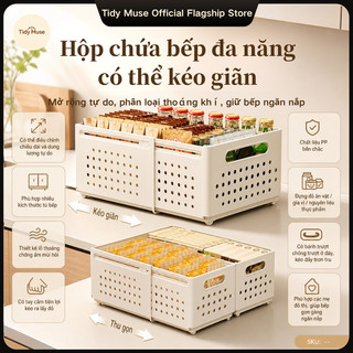 Hộp đựng đa năng điều chỉnh kích thước | Co giãn tùy ý | Đựng quần áo – đồ bếp – đồ bàn