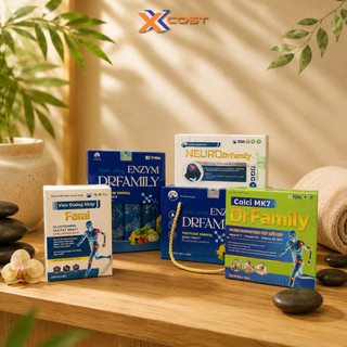 [CHÍNH HÃNG] Combo Hộp 2 Vỉ Canxi MK7 Aquamin-F D3 Dr.Family Hỗ Trợ Bổ Sung Canxi Cho Xương Khỏe